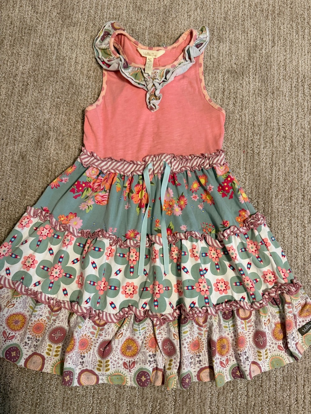 Matilda Jane ruffle sleeveless dress 6